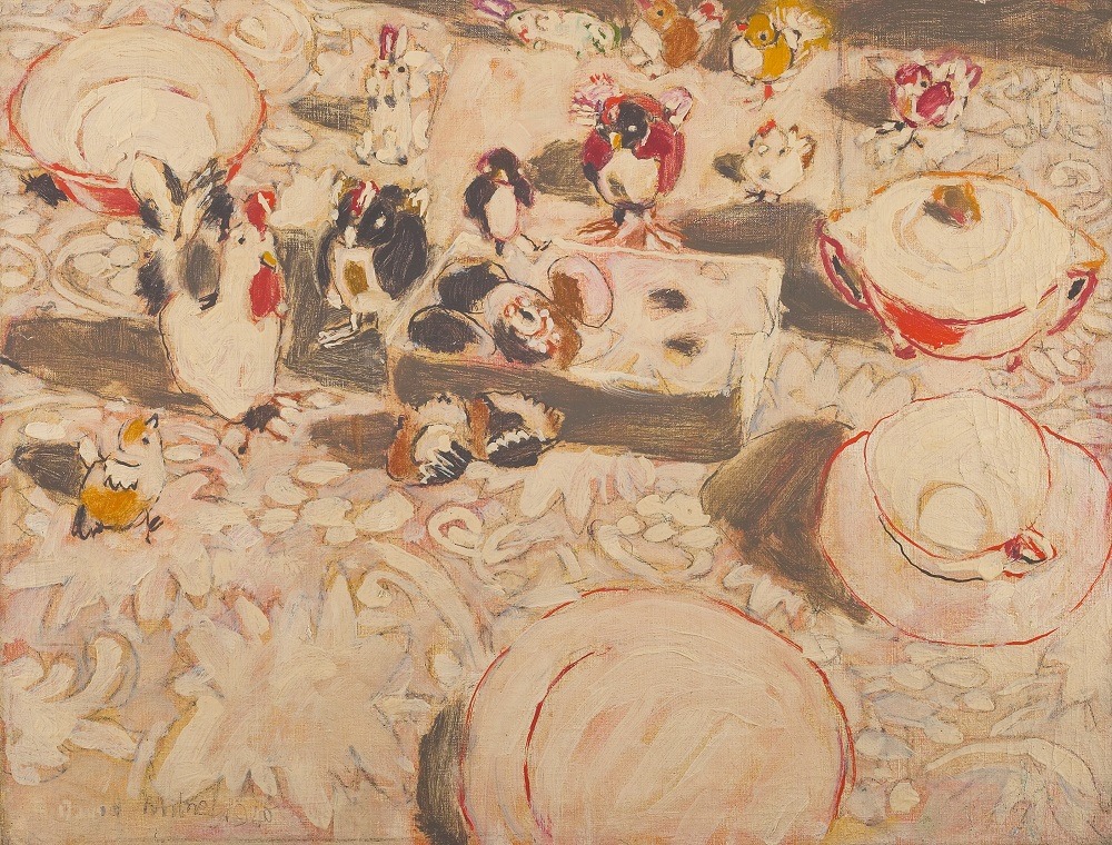 Chickens On Lace