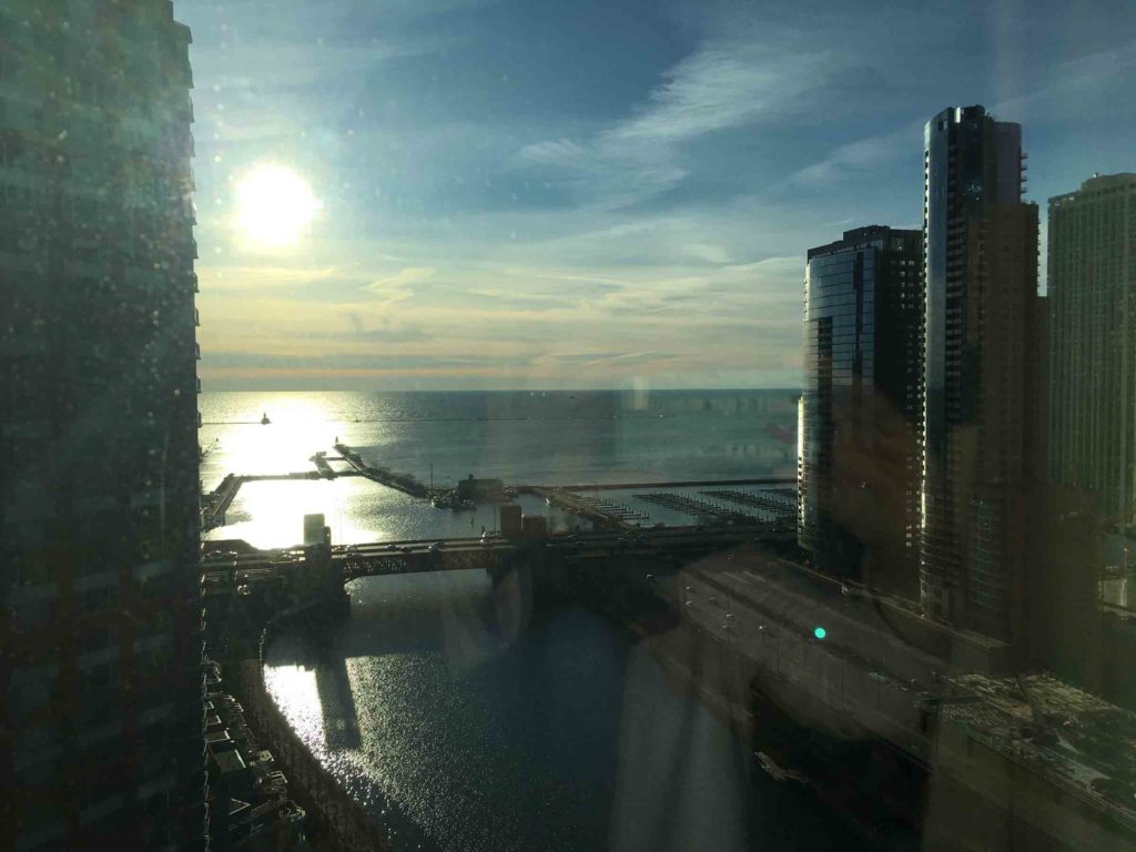 Sunrise Lake Michigan