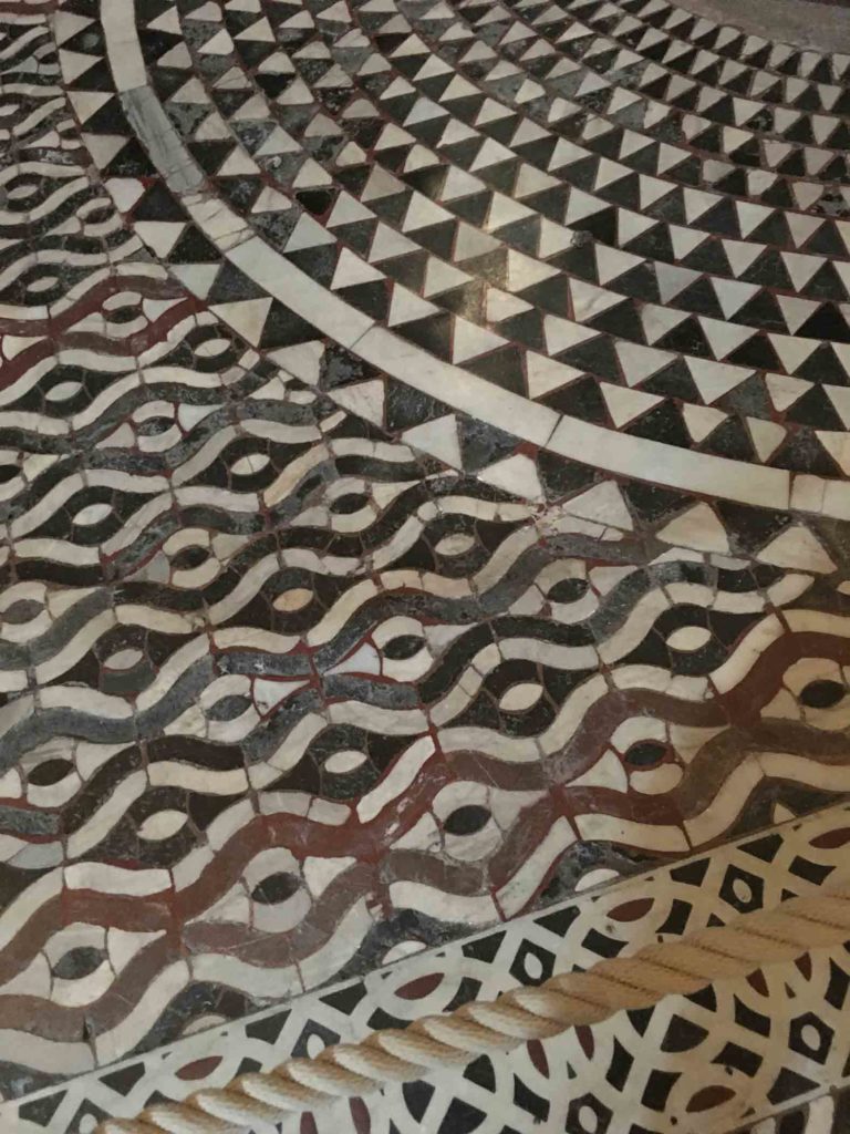 Baptistry floor