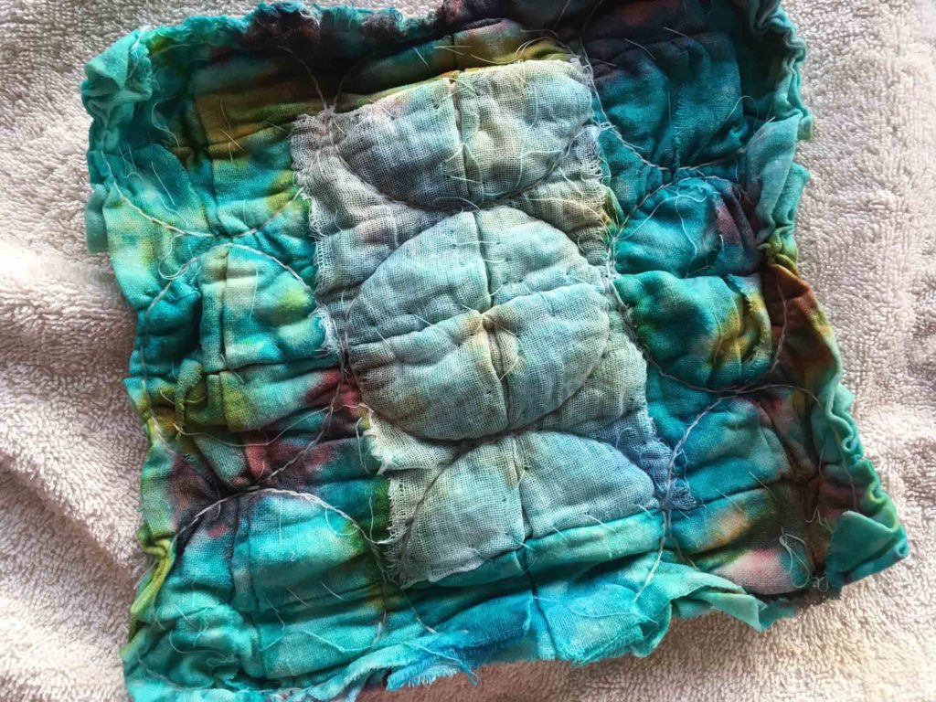 Stitched-resist Dye