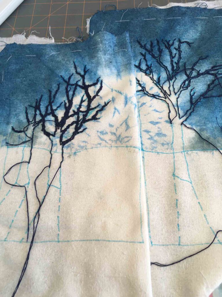 Snow Moon Two Panels