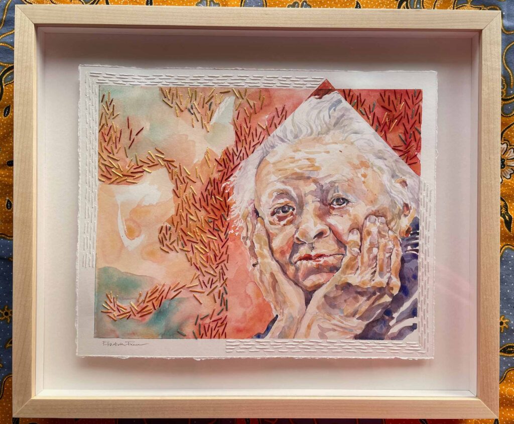 House on Fire, framed