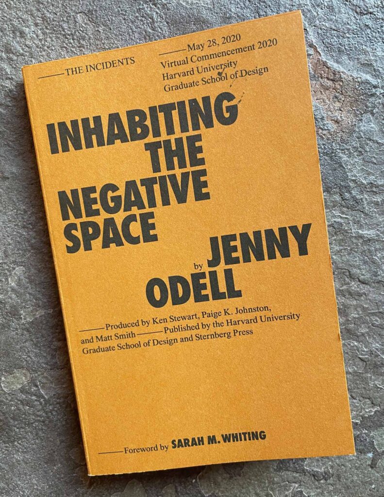 Inhabiting the Negative Space Jenny Odell