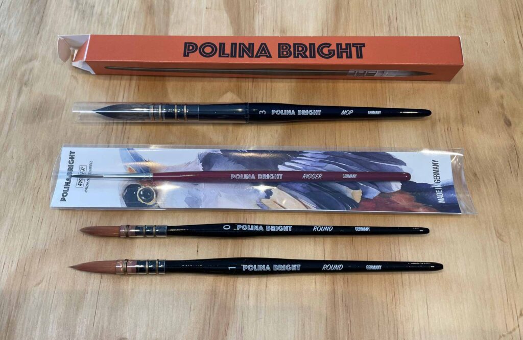 Polina Bright brushes