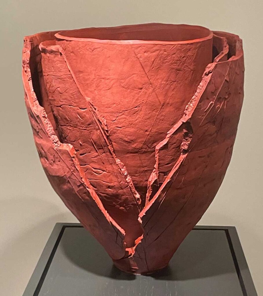 Ogawa Machiko, Red Vessel, reduction fired stoneware