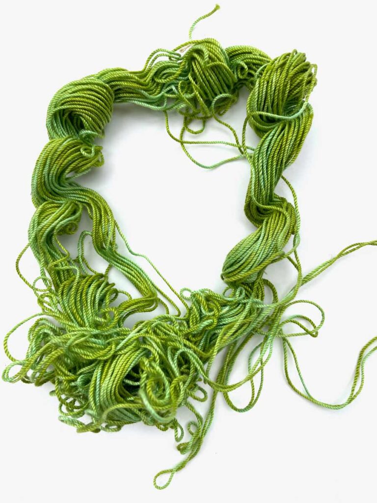 Green thread, variegated