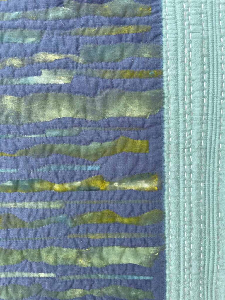 Riffle, detail Art Quilt