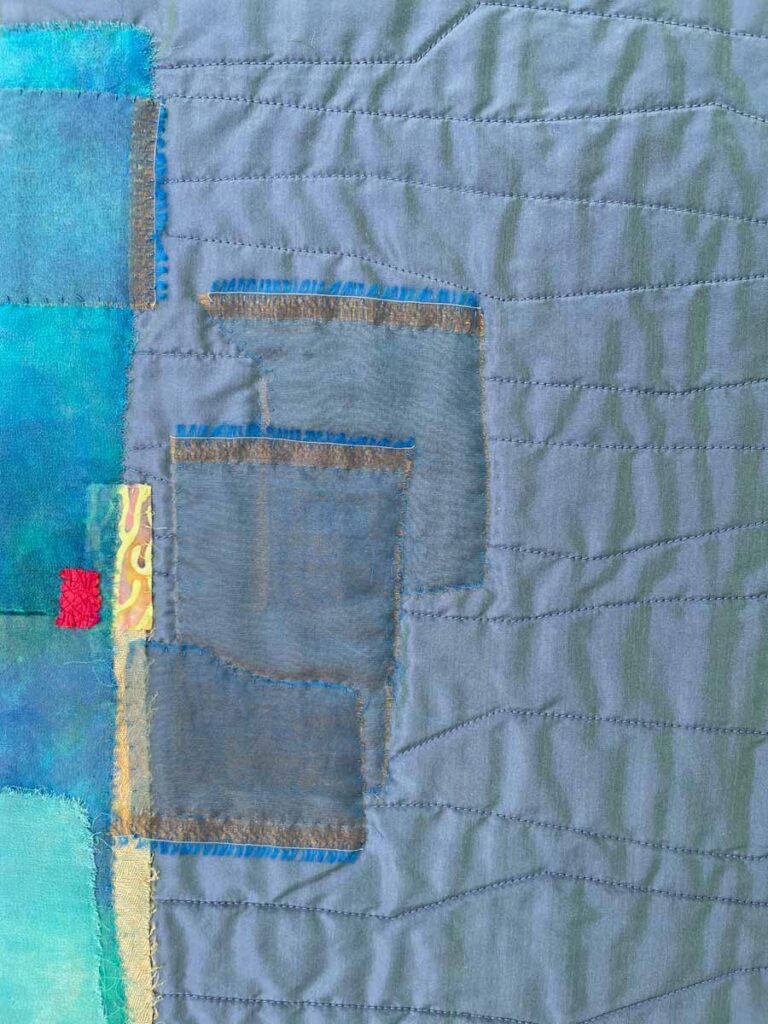 Riffle Detail, art quilt