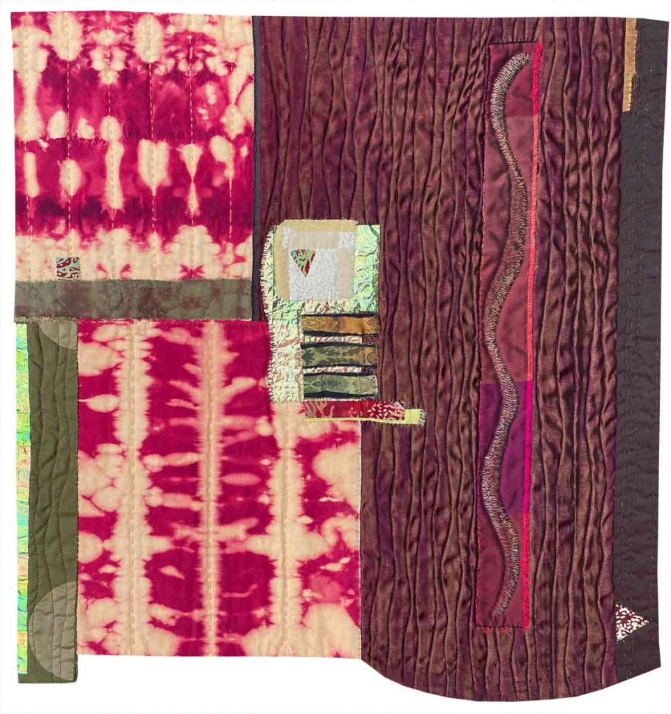 Sunlight on the Forest Floor, Art Quilt