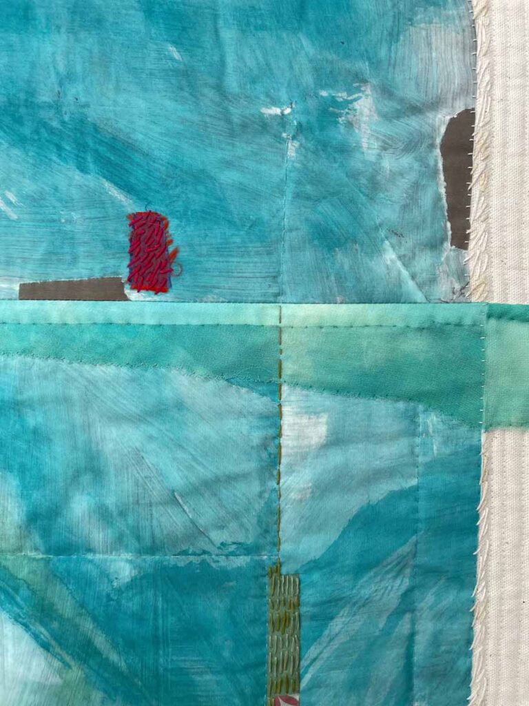 Hindsight detail collage embroidery