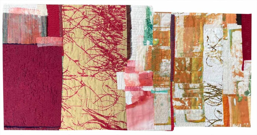 When Birds Fly South, Textile Collage