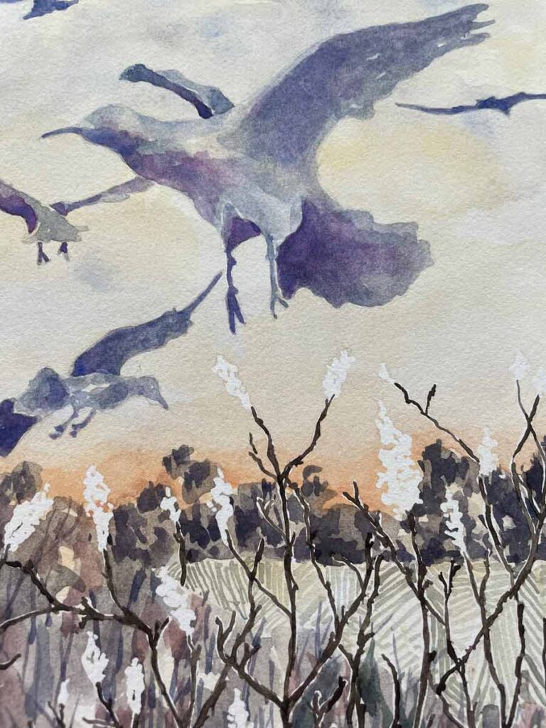 Birds in flight WIP