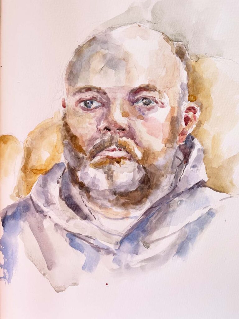 Watercolor Head